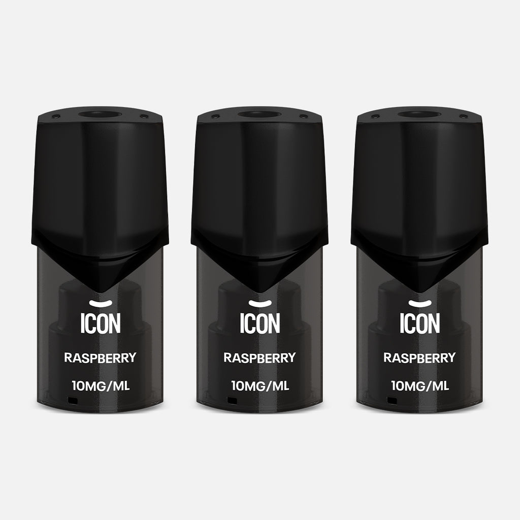 Icon Vape Raspberry Pods 10mg (Pack of 3)