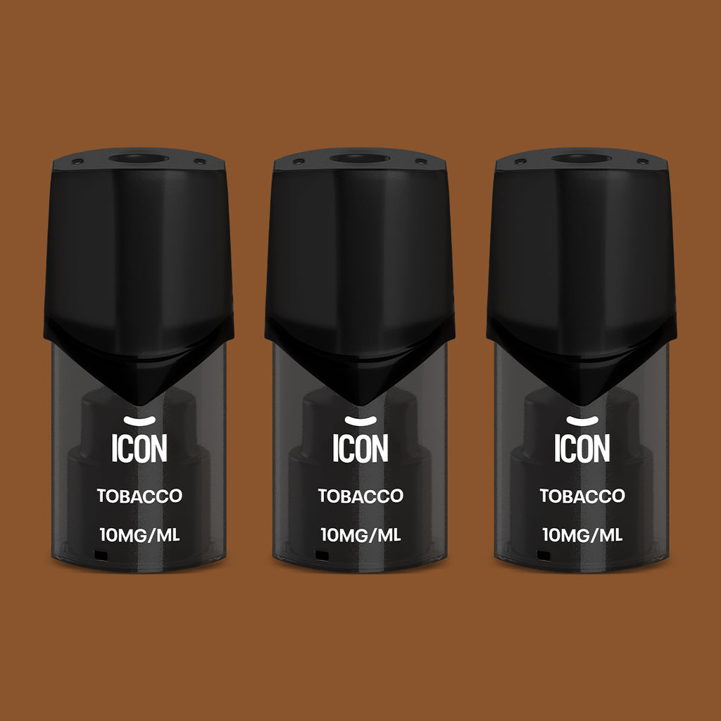 Icon Vape Tobacco Pods 10mg (Pack of 3) Alternative