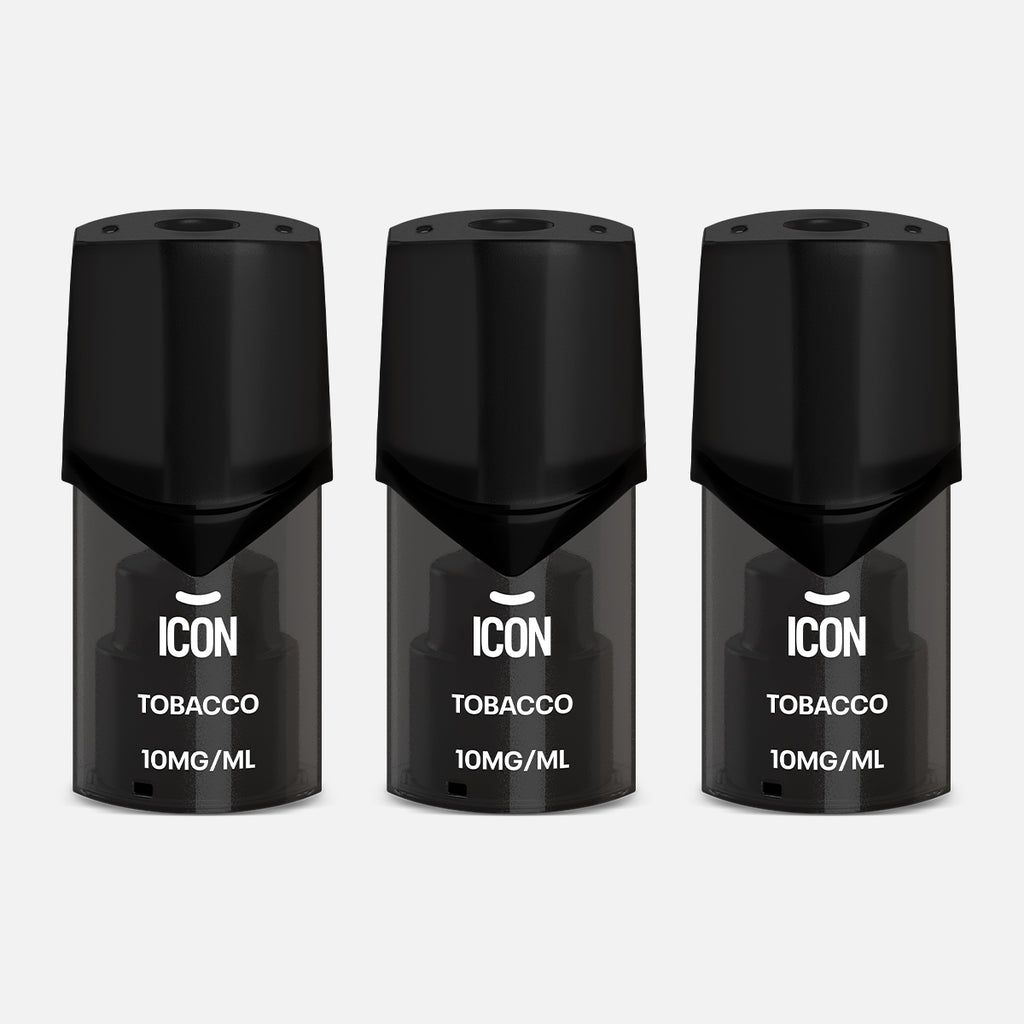 Icon Vape Tobacco Pods 10mg (Pack of 3)